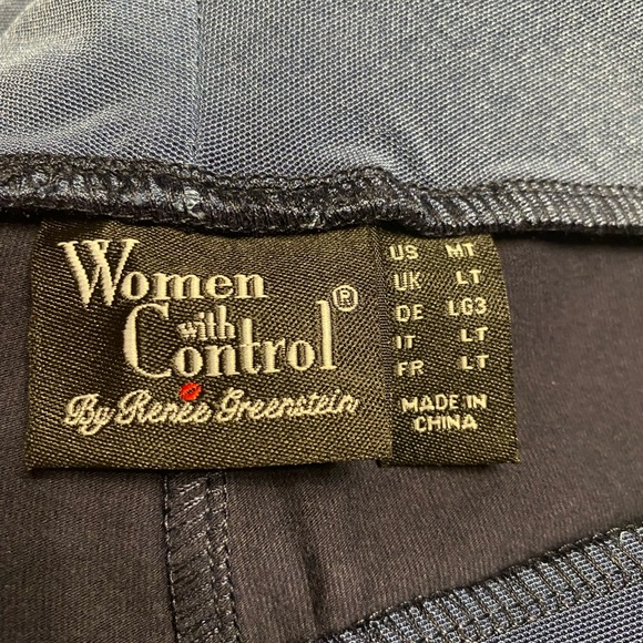 NWOT Women with Control shape enhancing pants, size medium tall in blue - Picture 3 of 7